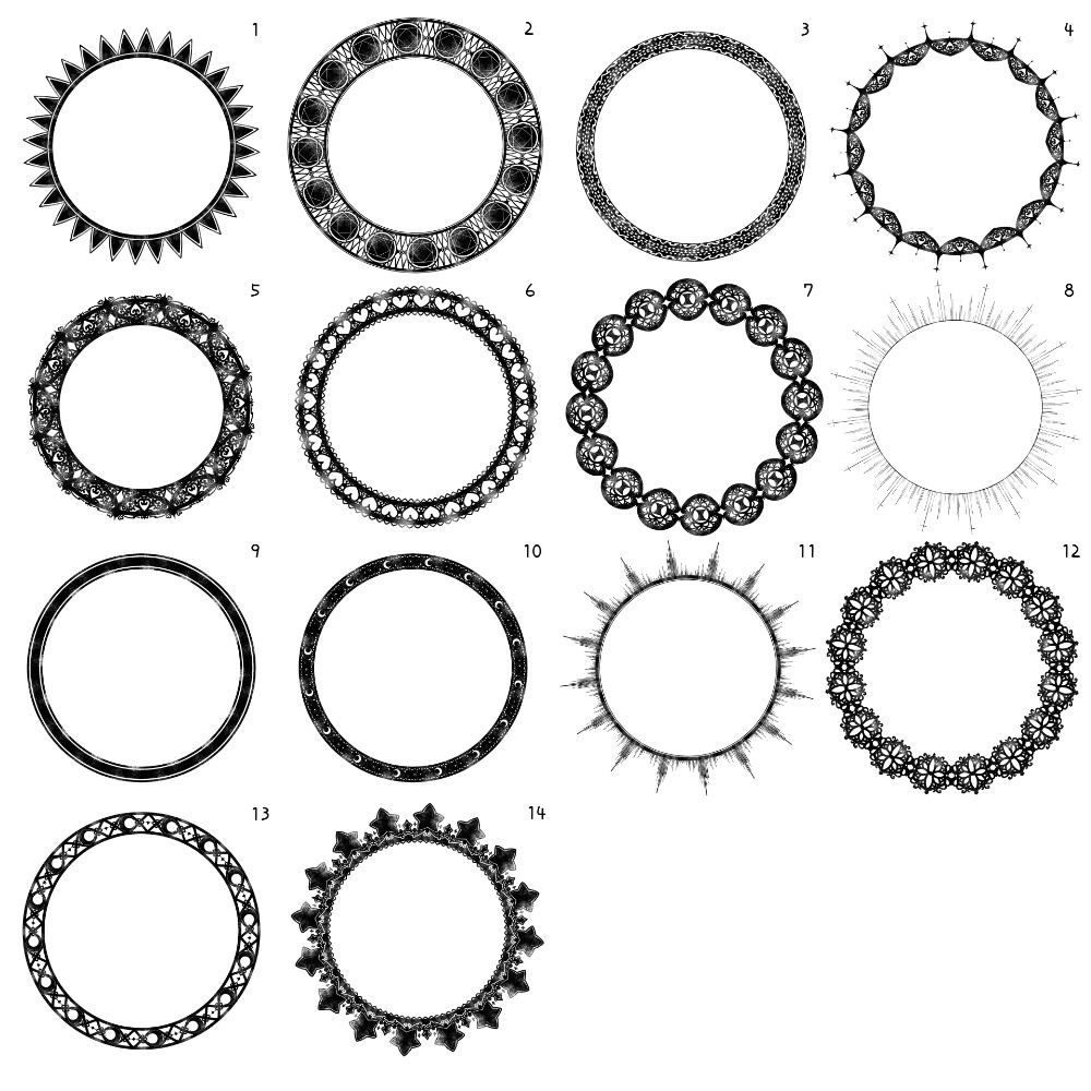 Blurry decoration brush set + image material