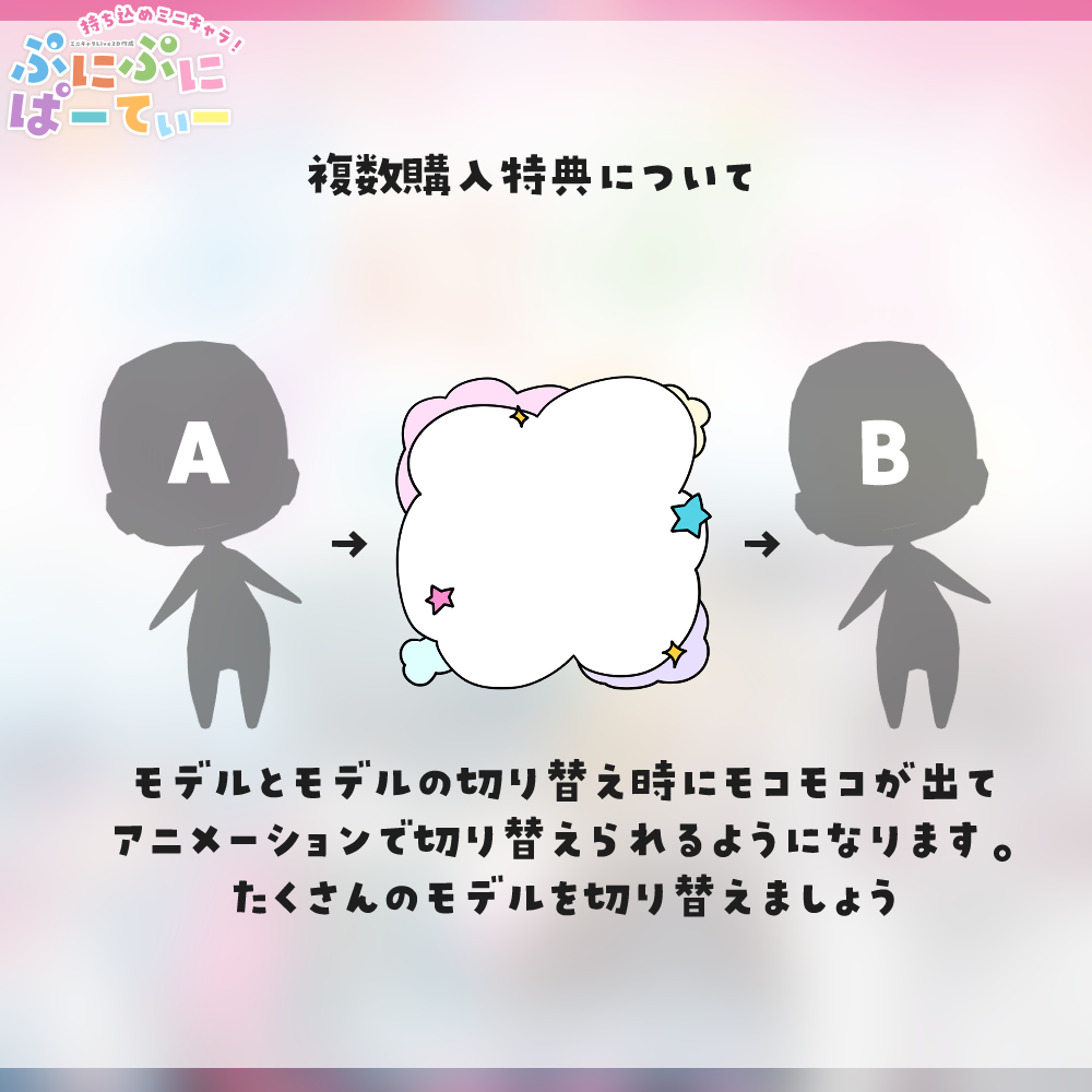 【Live2D作成】持ち込めミニキャラ!ぷにぷにぱーてぃ