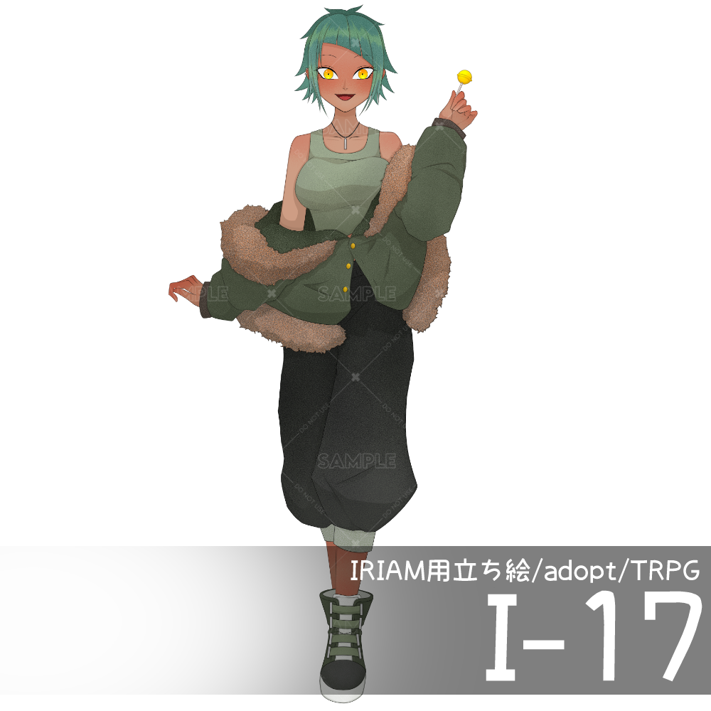 【IRIAM向け立ち絵イラスト】I-17【adopt/TRPG】