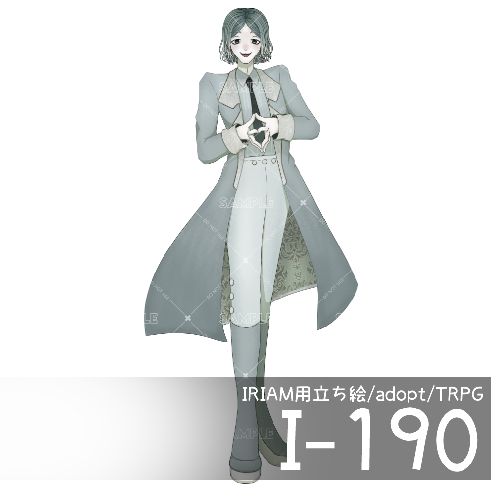 【IRIAM向け立ち絵イラスト】I-190【adopt/TRPG】