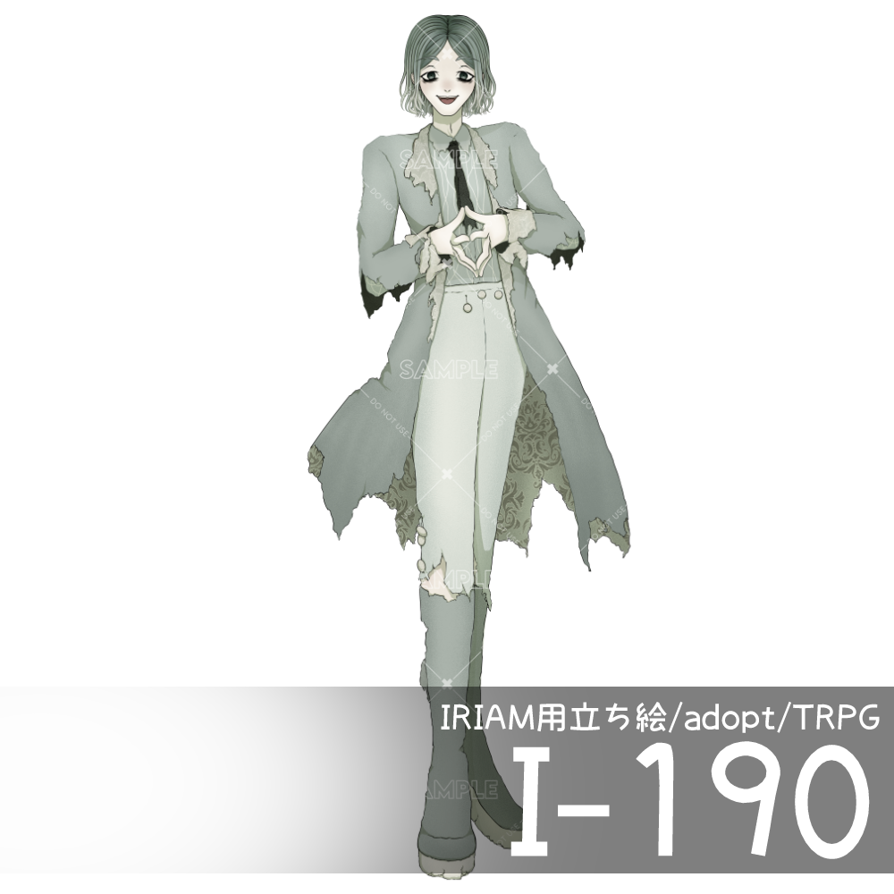 【IRIAM向け立ち絵イラスト】I-190【adopt/TRPG】