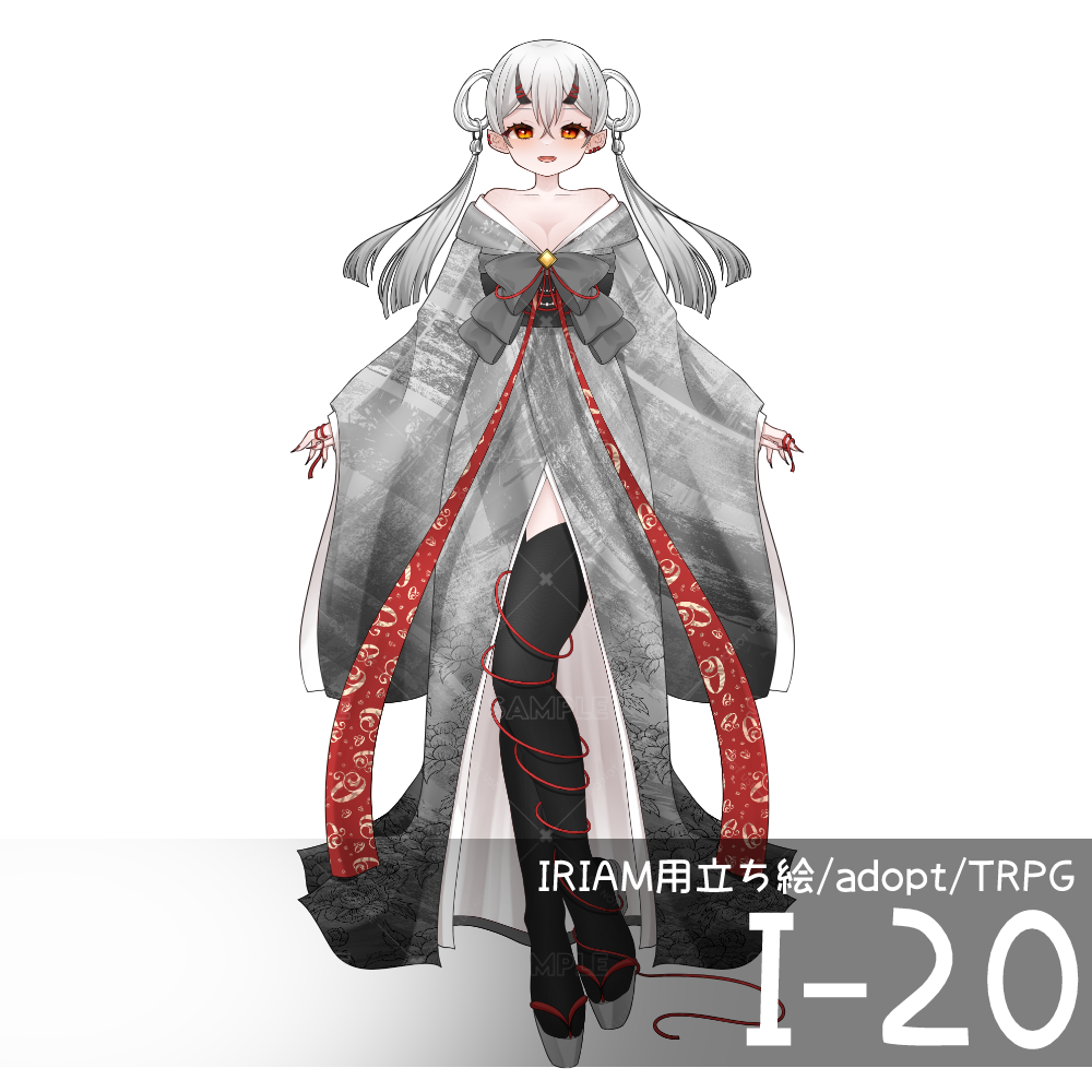 【IRIAM向け立ち絵イラスト】I-20【adopt/TRPG】
