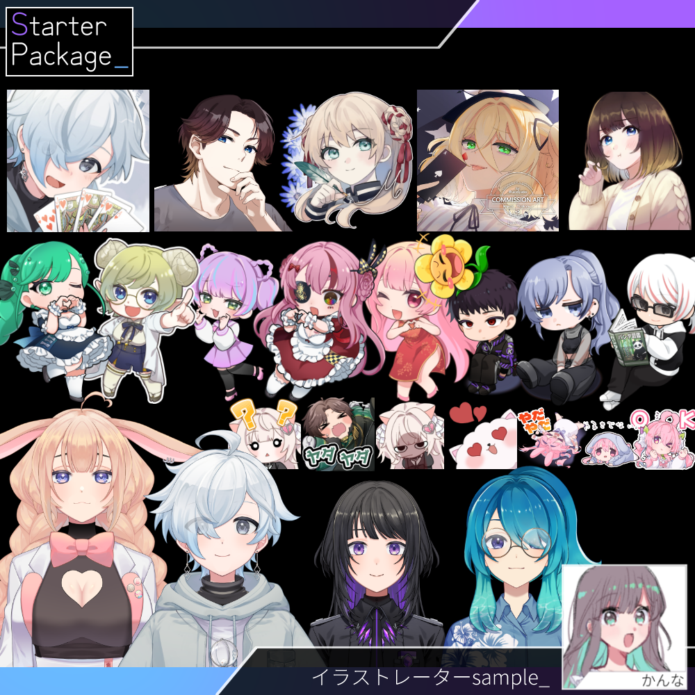 【バストアップLive2D作成】Starter Package