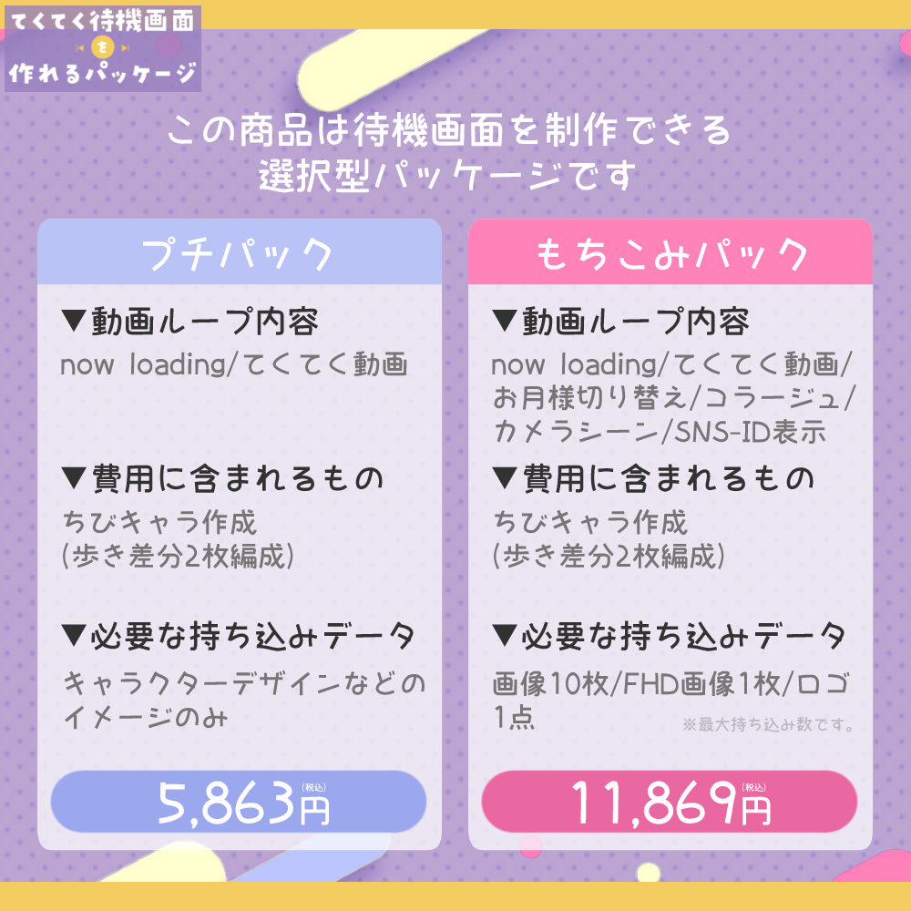 【配信レベルUP】てくてく待機画面を作れるパッケージ