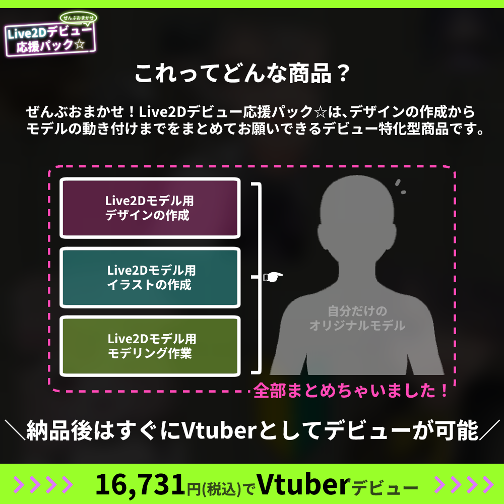 【プチプラ】ぜんぶおまかせ！Live2Dデビュー応援パック☆