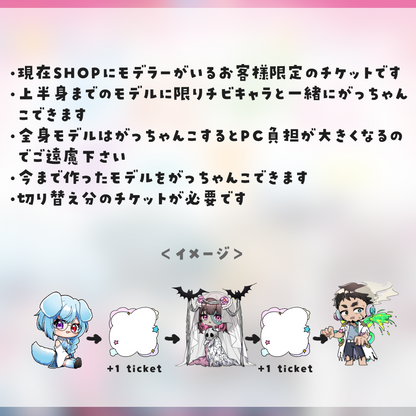 【Live2D編集】がっちゃんこチケット