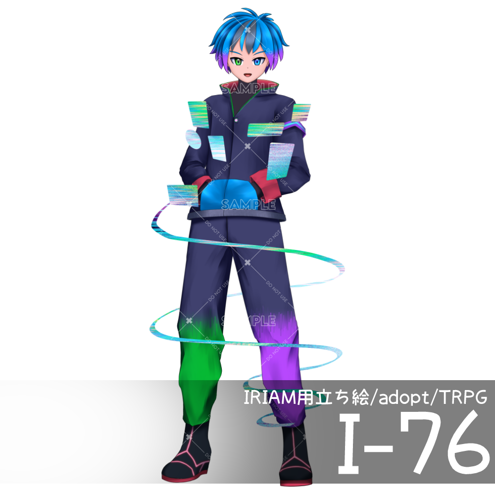 [Standing illustration for IRIAM] I-76 [adopt/TRPG]