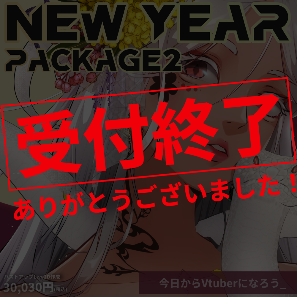 【新年プチ袋】newyear_package2【バストアップLive2D作成】