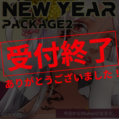 【新年プチ袋】newyear_package2【バストアップLive2D作成】