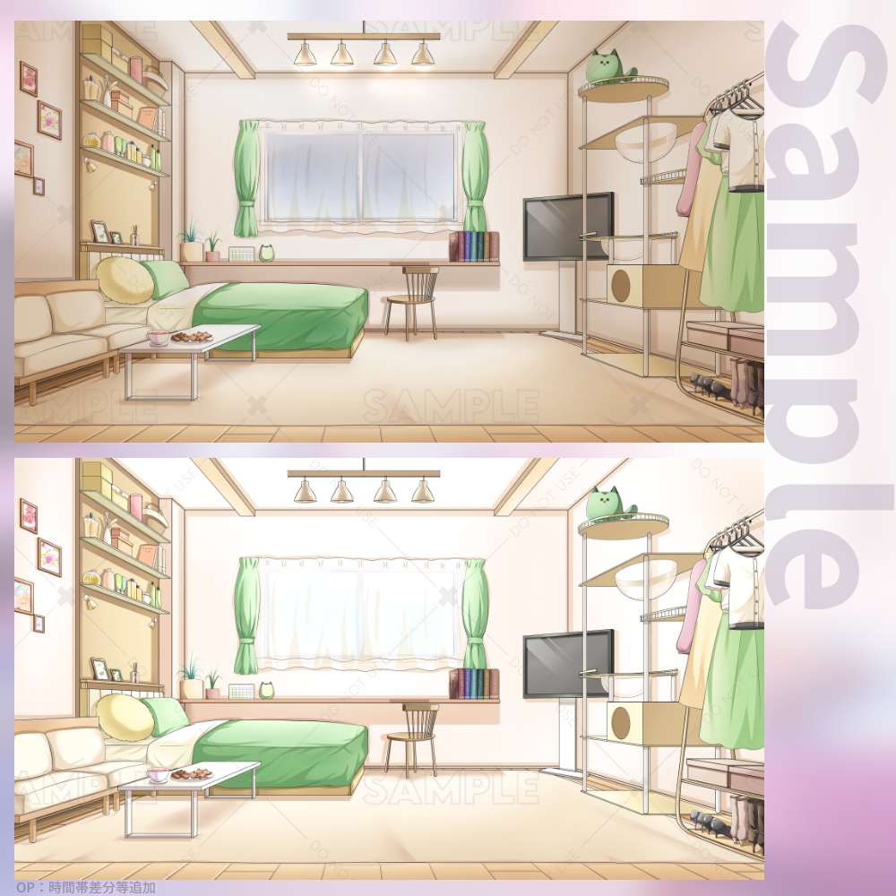 【配信用背景におすすめ】Fumina's Background Illustration Package【オーダーメイド】