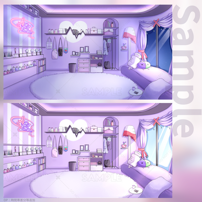 【配信用背景におすすめ】Fumina's Background Illustration Package【オーダーメイド】