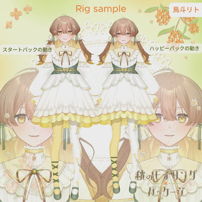 【Live2D作成】秋のモデリングパッケージ