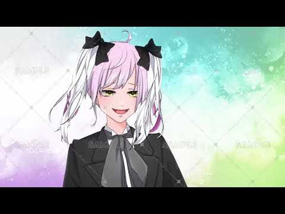 [Live2D material for Vtubestudio] Twin tails with freely changeable colors