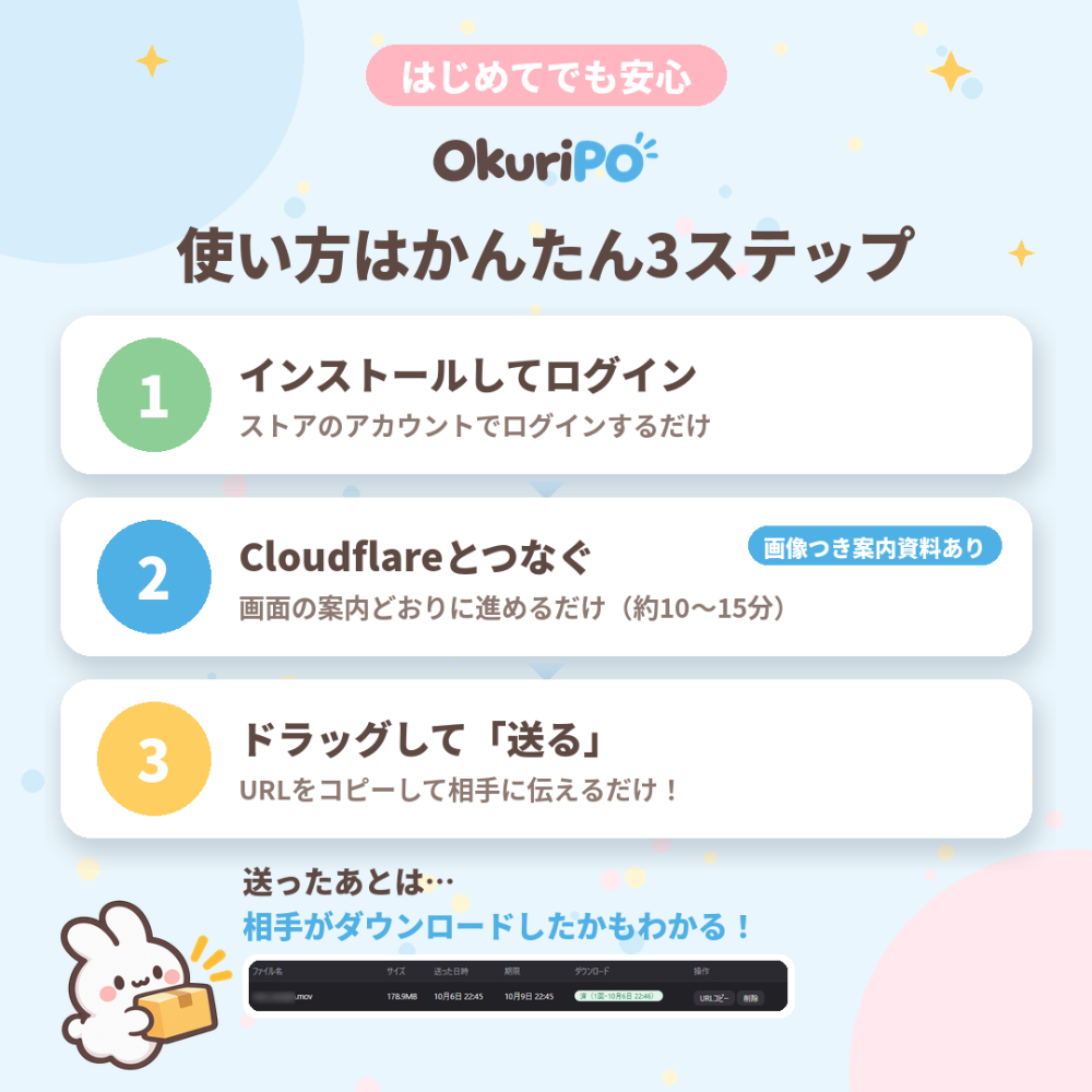 【無料版あり】OkuriPO｜データ転送コネクトアプリ｜Windows版